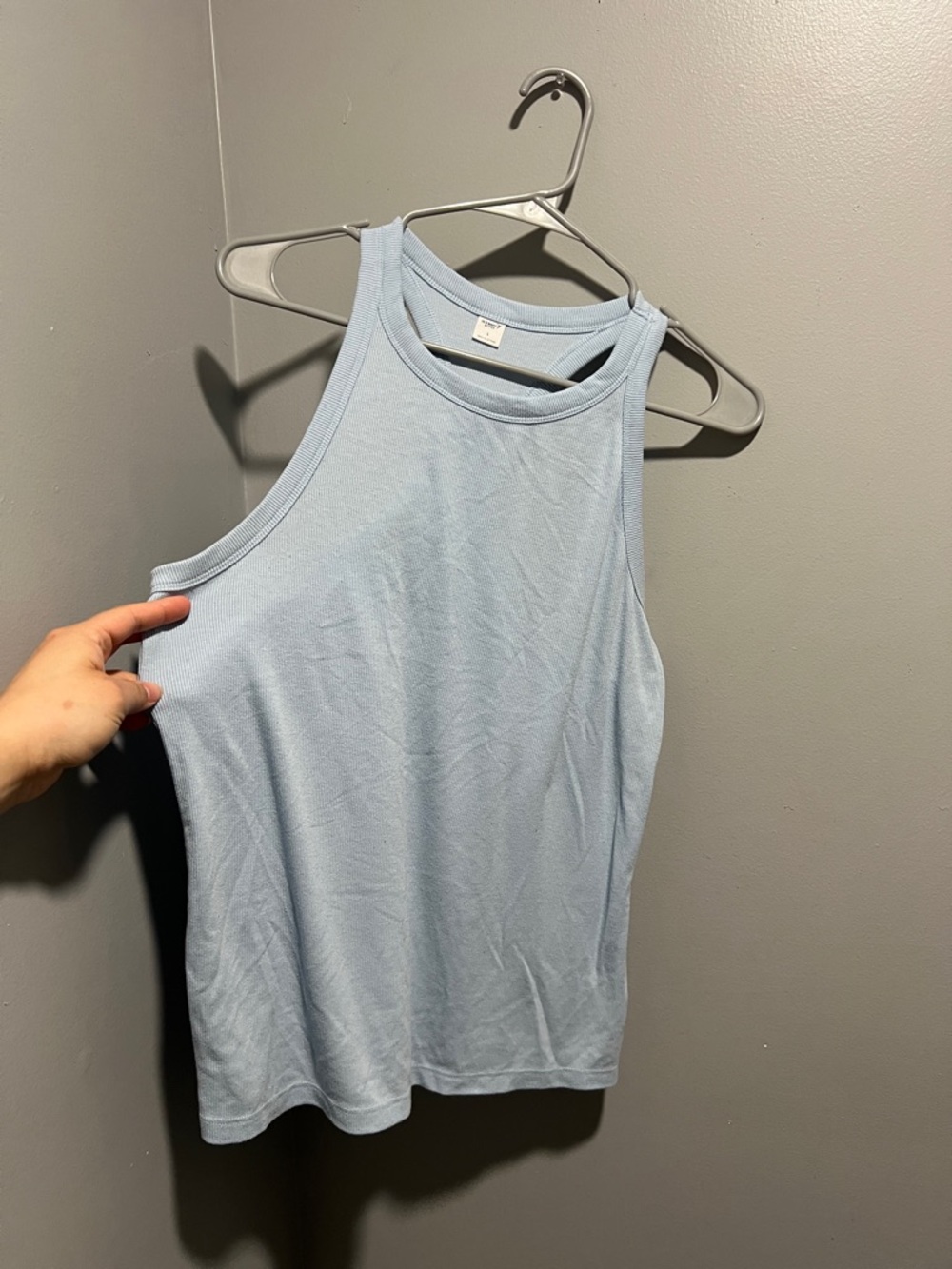 SOLD - Light Blue Women's Ribbed Tank Top